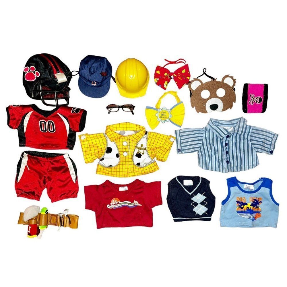 Lot of Build a Bear BAB Clothes and Accessories Mixed Lot of Various Styles Ages
